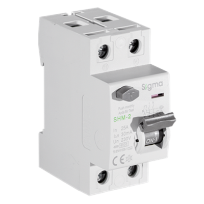 2x25A 30mA Kaçak Akım Koruma Şalteri (AC Tipi) ; 6kA - 1