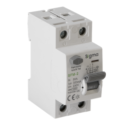 2x80A 300mA Kaçak Akım Koruma Şalteri (A Tipi) ; 10kA - 1