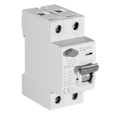 2x80A 30mA Kaçak Akım Koruma Şalteri (AC Tipi) ; 6kA - 1
