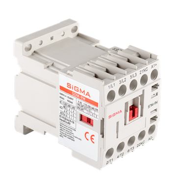 3 Kutuplu Mini Kontaktör - Bobin Devresi :24V DC ; Anma Gücü : 2.2kW-Yardımcı Kontak 1NO - 1