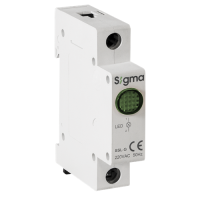 Ledli Ray Tipi Sinyal Lambası 220 V AC ; Renk: Mavi - 1