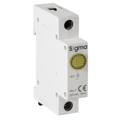 Ledli Ray Tipi Sinyal Lambası 220 V AC ; Renk: Mavi - 2
