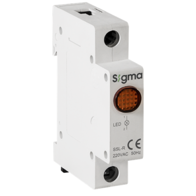 Ledli Ray Tipi Sinyal Lambası 220 V AC ; Renk: Mavi - 4