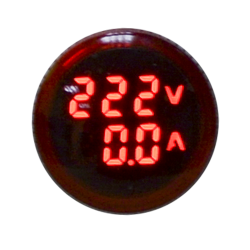 Ledli Voltmetre / Ampermetre Göstergeli Sinyal Lambaları; Renk: Kırmızı - 1