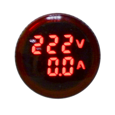 Ledli Voltmetre / Ampermetre Göstergeli Sinyal Lambaları; Renk: Kırmızı - 1