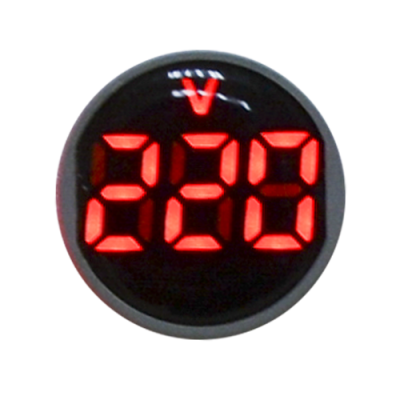 Ledli Voltmetre Göstergeli Sinyal Lambaları; Renk: Kırmızı - 1