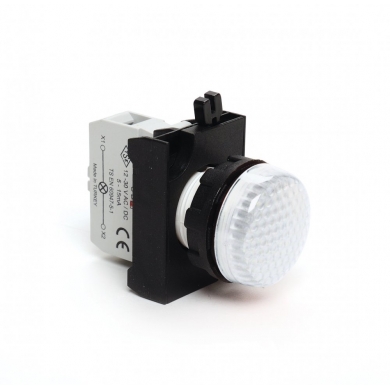 CP Serisi Kontak Bloklu Sinyal Lambası , 12-30V AC/DC ; Beyaz ; LED 