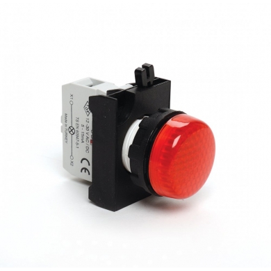 CP Serisi Kontak Bloklu Sinyal Lambası , 12-30V AC/DC ; Kırmızı ; LED