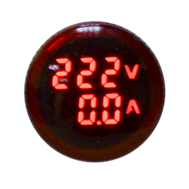 Ledli Voltmetre / Ampermetre Göstergeli Sinyal Lambaları; Renk: Kırmızı